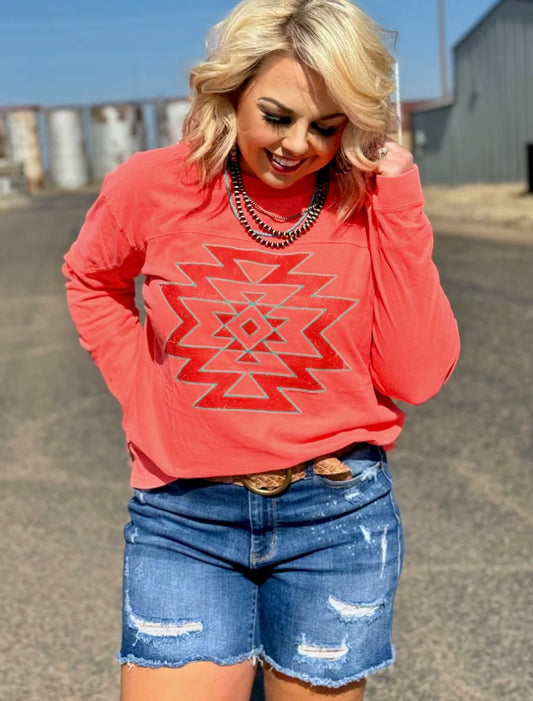 Aztec Puff Long Sleeve